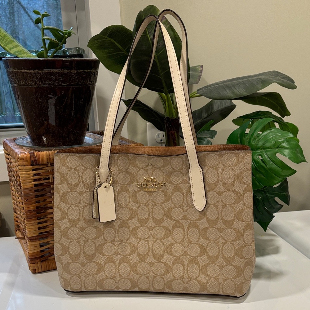 Coach Avenue Carryall Large Signature Canvas Beige/Tan